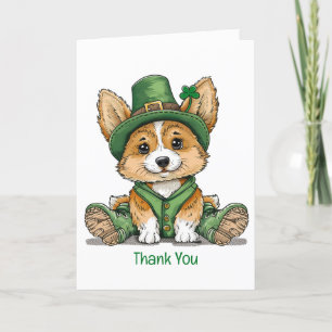 Merci St. Patrick's Day Corgi Chien