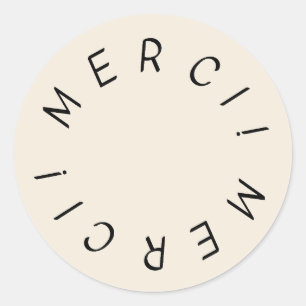 Merci ! Sticker simple Merci de conception à main
