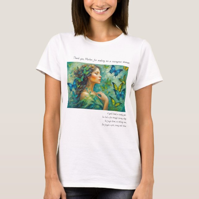 Merci, T-shirt Poem. (Devant)