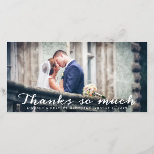 Merci tant de Merci Mariage Carte photo