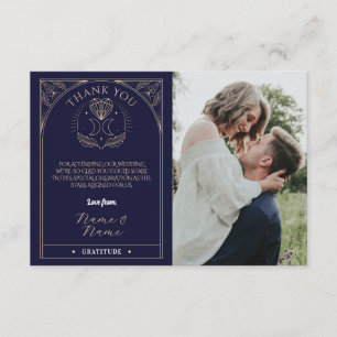 Merci Tarot Lune Cristaux Coeurs Cartes de Mariage