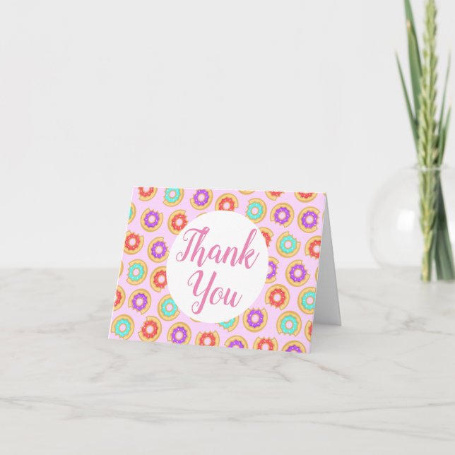 Merci tendance coloré de beignets glacés (Devant)