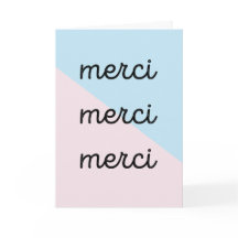 Merci Thank You Card
