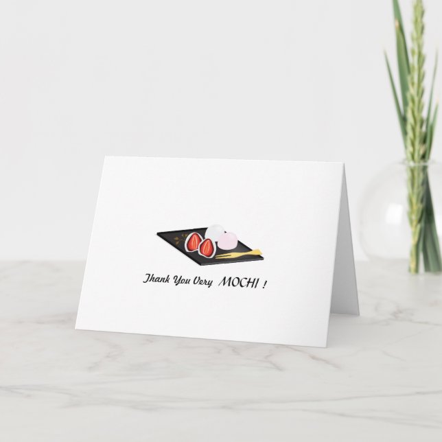 Merci Très MOCHI ! Carte de vœux pliées (Devant)