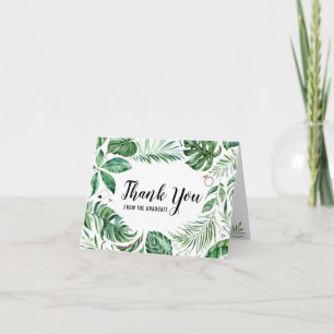 Merci Tropical Leaf De La Carte Graduate