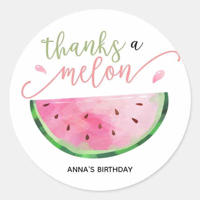 Merci un Melon merci sticker (Devant)