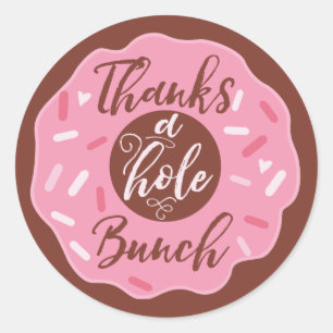 Merci Un Trou De Stickers De Donut Rose