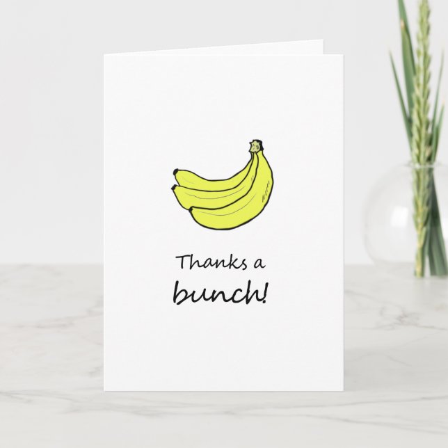 Merci une carte Bunch (Devant)