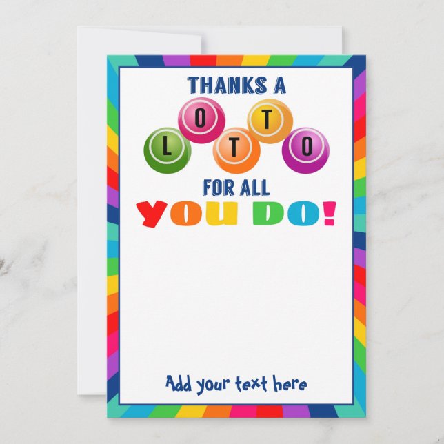 merci une carte cadeau bénévole carte à gratter Lo (Devant)
