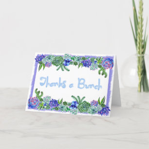 Merci Une Carte Succulente