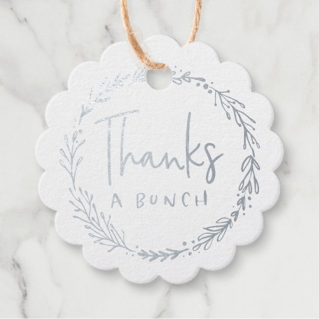 Merci une étiquette de promotion cadeau Bunch (Devant)