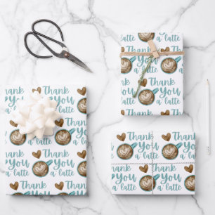 Merci Une Feuille De Papier À Enveloppement Latte