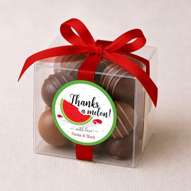 Merci une pastèque Étiquette de remerciement de pa (Créateur téléchargé)