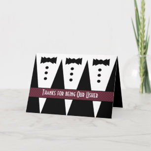 MERCI USHER - Trois Tuxedos - Personnalisable