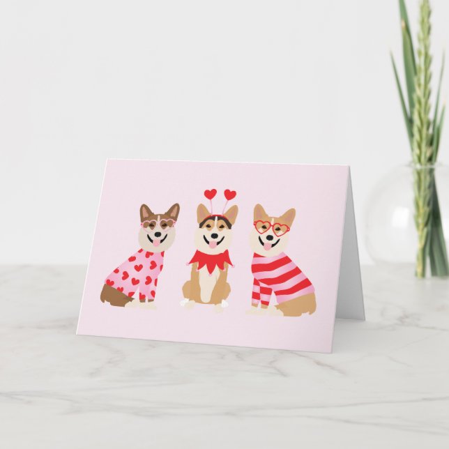 Merci Valentine Pembroke Welsh Corgi Chiens (Devant)