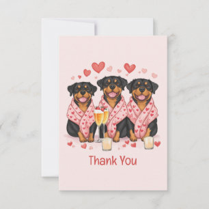 Merci Valentines Day Rottweiler Chiens