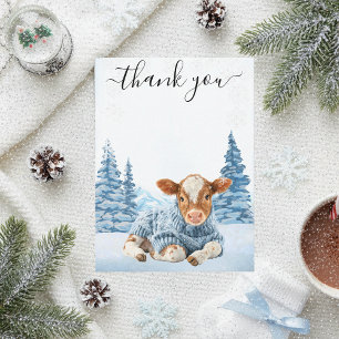 Merci Veau Vache Noël Hiver