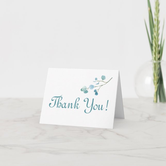 Merci ! Verdure d'eucalyptus sarcelle (Devant)