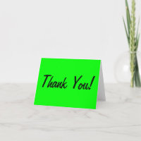 Merci vert néon de couleur personnalisée