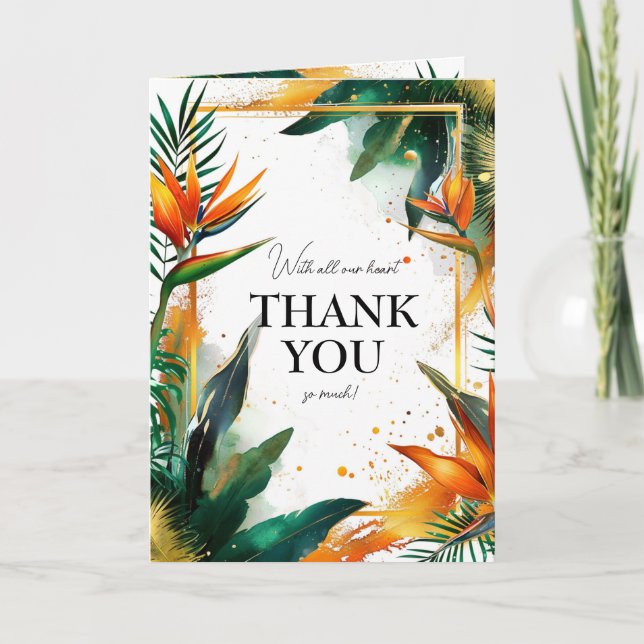 Merci vertical Oiseaux de Paradise Bliss (Devant)