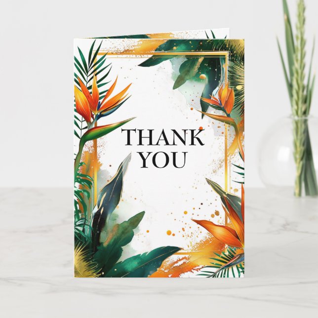 Merci vertical Oiseaux de Paradise Bliss (Devant)