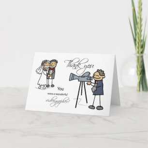 Merci vidéaste de mariage, personnages bâtons