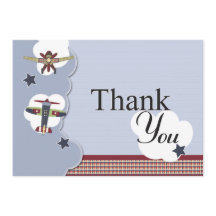 Merci vintage de baby shower d'avion