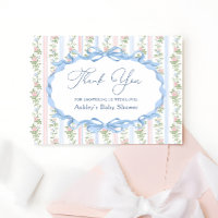 Merci vintage de Baby shower Floral Bow