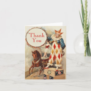 Merci Vintage de clown coloré pour enfants