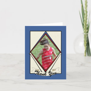 Merci vintage de la carte de baseball
