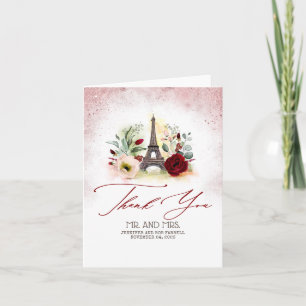 Merci vintage de mariage de Paris