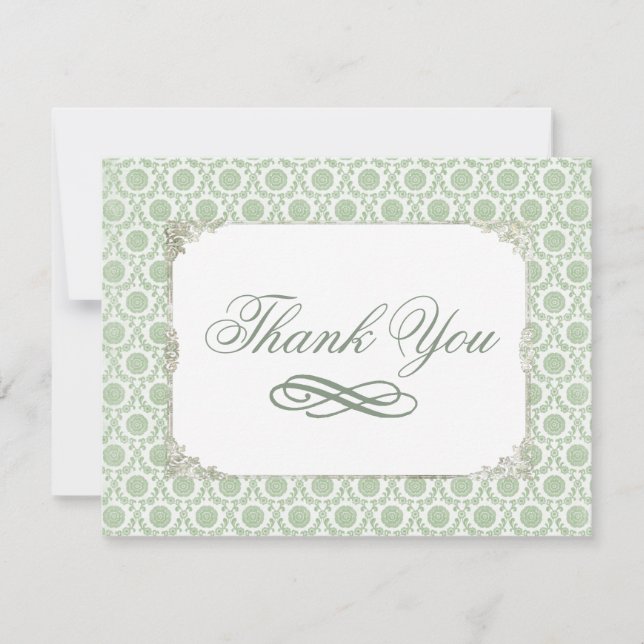 Merci Vintage vert pour mariée Shabby (Devant)