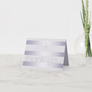 Merci Violet Argent Stripes Monogramme
