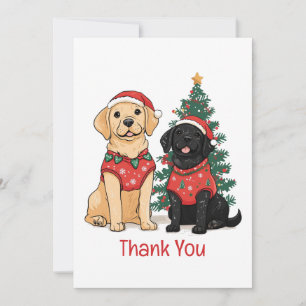 Merci Vous Chiens Labrador Retriever de Noël