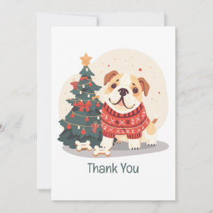 Merci Vous Noël Bouledogue Anglais