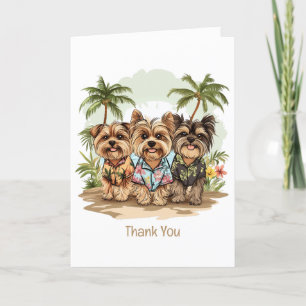 Merci Yorkshire Terrier Chiens Hawaiian Shirts