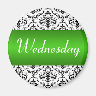 Mercredi Vert - Damask Magnet
