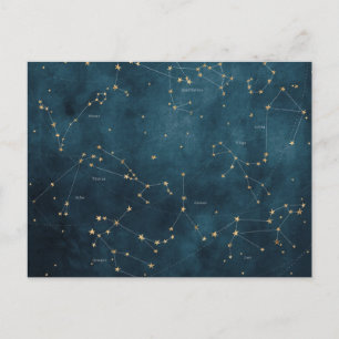 Mercure bleu constellations étoile carte zodiac