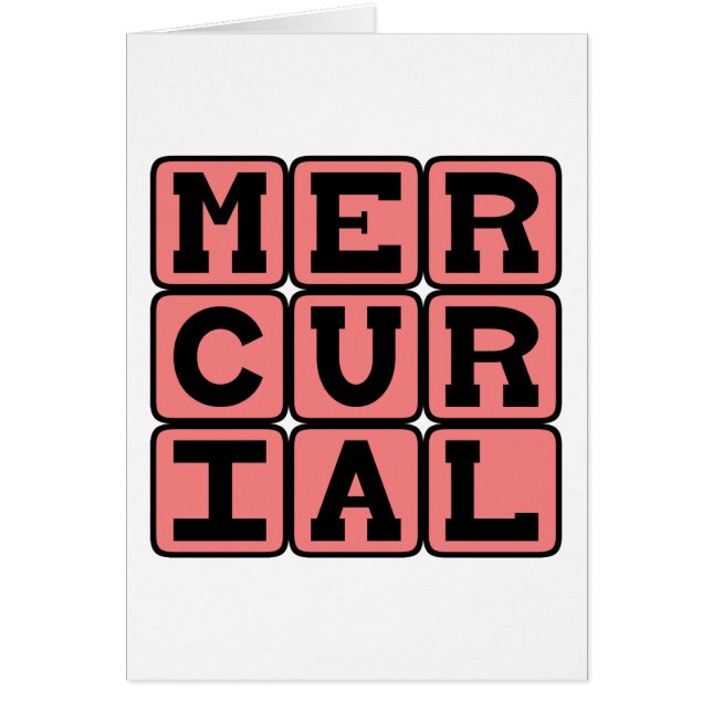 Mercuriel, Soudain et Imprévisible (Devant)