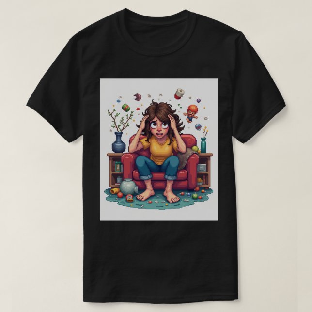 Merde Maman Frustration Tshirt drôle pour les épui (Design devant)