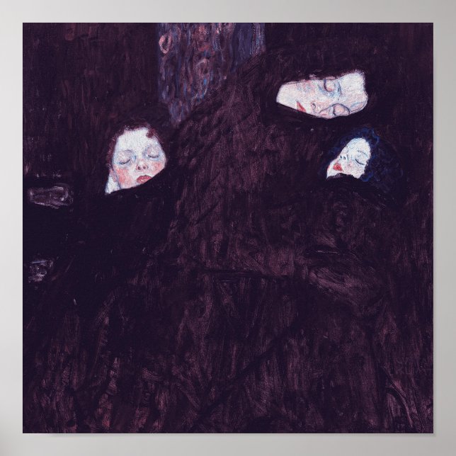 Mère avec deux enfants tableau de Gustav Klimt (Devant)