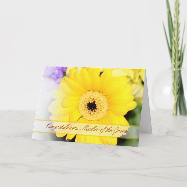 Mère de la chambre Félicitations carte avec flux (Devant)