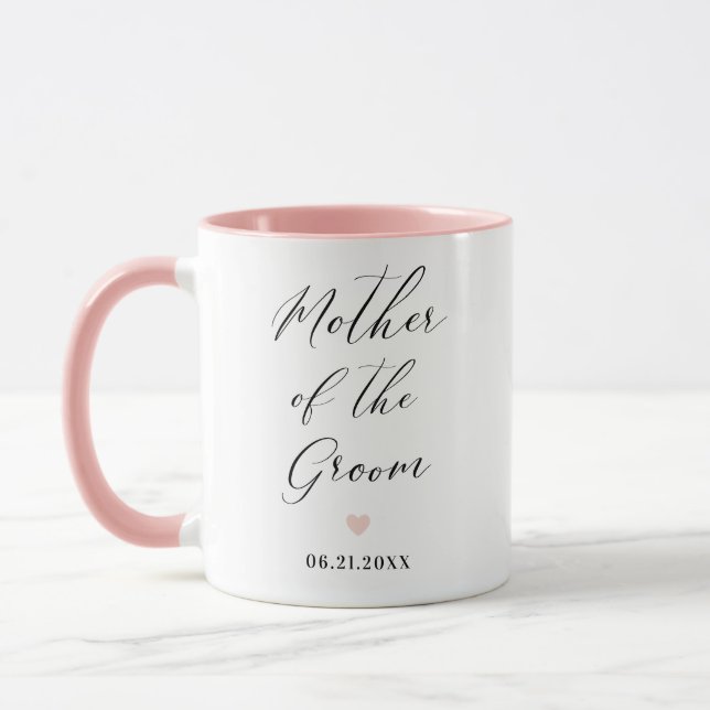 Mère de la chambre Script Mariage cadeau Mug (Gauche)