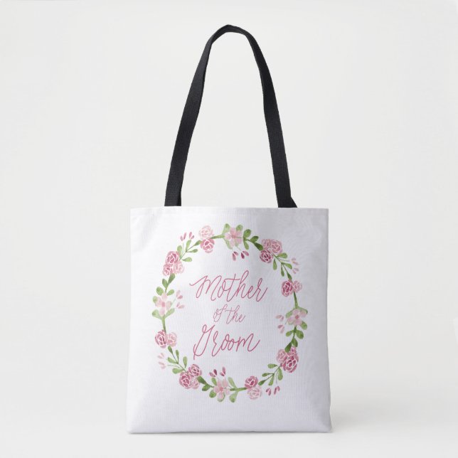 Mère de la Groom Aquarelle Sac à couronne (Devant)