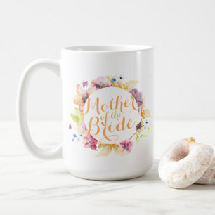 Mère de la mariée Floral Mariage classique Mug