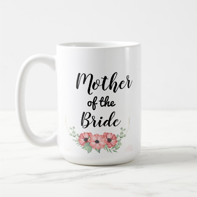Mère de la mariée mariage mug (Gauche)