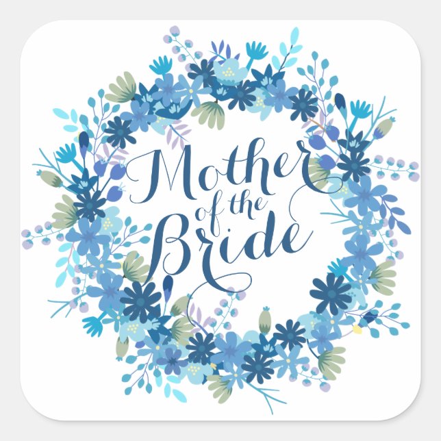 Mère de la mariée Sticker de mariage d'hiver (Devant)