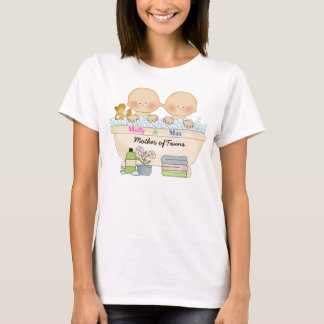 Mère de T-shirt de jumeaux
