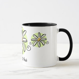 Mère de tournesol de tasse de jeune mariée
