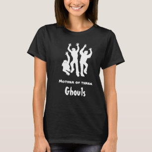 Mère de trois goules T-shirt drôle d'Halloween pou